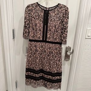 Hobbs London Pink Lace Dress